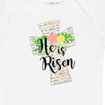 thumbnail image 4 of Inktastic He is Risen Cross with Script and Flowers Boys or Girls Baby Bodysuit, 4 of 5