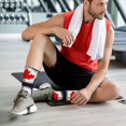 thumbnail image 6 of Women's Men's Canada Gay Pride Flag Colorful Novelty Pattern Crew Athletic Socks, 6 of 7