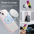 thumbnail image 3 of for iPhone 16 Pro Max Case, Compatible with MagSafe, Shockproof Military-Grade Protection, Magnetic Phone Case for iPhone 16 Pro Max, Classic Hybrid Case (HaloLock), Clear, 3 of 5