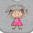 thumbnail image 4 of Inktastic My Oma Loves Me Granddaughter Gift Girls Baby Bib, 4 of 4