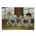 thumbnail image 1 of Karate Cutting Board, Children Practicing Self Defence Martial Arts in Dojo Funny Graphic, Decorative Tempered Glass Cutting and Serving Board, in 3 Sizes, by Ambesonne, 1 of 2