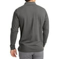 thumbnail image 2 of Men's Cutter & Buck Gray MTSU Blue Raiders Advantage Eco Tri-Blend Pique Long Sleeve Polo, 2 of 2
