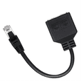 thumbnail image 3 of 2 Pcs Câble RJ45 1 en 2 Adaptateur Réseau Ethernet Lan RJ45 1 Mâle à 2 Femelles Câble Réseau Catégorie 7, 3 of 5