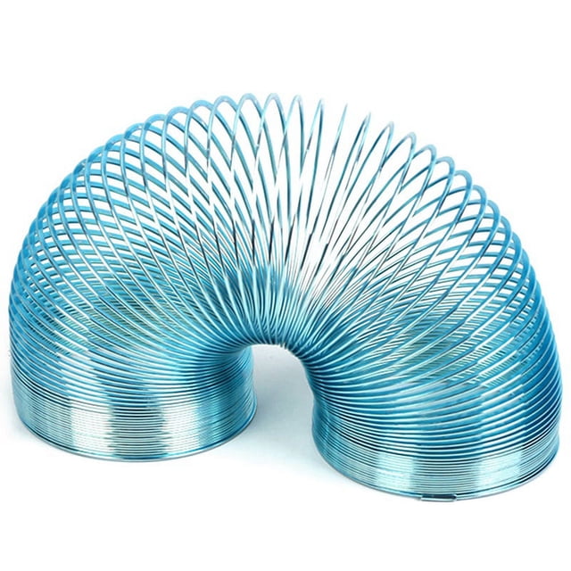 Juguete de Resorte de Resorte de Metal para Caminar Juguetes de Resorte de Bobina de Metal una Granel para Aliviar El EstréS de Fiesta Favor de Fiesta PequeñO, Azul