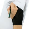 thumbnail image 5 of Artist's drawing glove for drawing tablet, paper sketching, art glove with two fingers for right and left hand, reduces friction, XL, 5 of 5