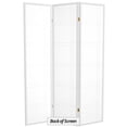 thumbnail image 7 of Red Lantern 6 ft. Tall Double Cross Shoji Screen - White - 3 Panels, 7 of 7