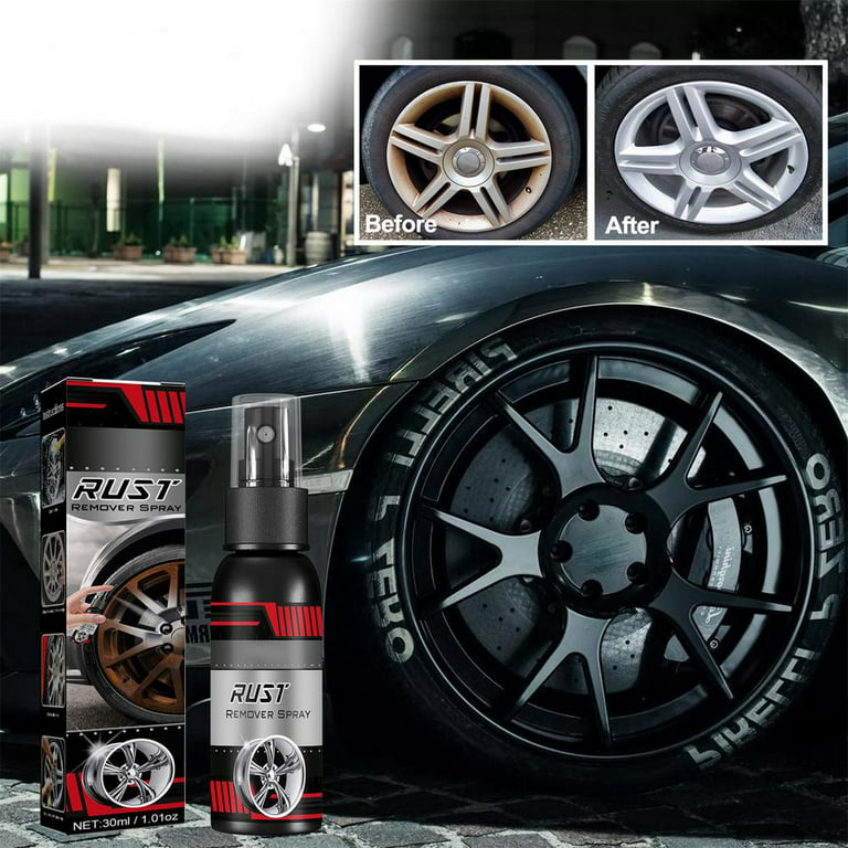 Car Wheel Hub Rust Remover Car Paint Rust Cleaning Decontamination  Brightener Rust Removal Converter Color Classification 30ml Box