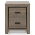 thumbnail image 3 of FOA Livorn 3-Piece Gray Wood Bedroom Set - Twin + Nightstand + Trundle, 3 of 8