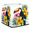 Multicolor 1, variant on CURLYOOT Vintage Floral Cube Storage Bin, 13 x 13 x 13 Storage Cube Bins for Organizing, Ethnic Flower Fabric Foldable Closet Baskets with Handles for Closet, Shelves, Clothes