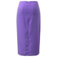 thumbnail image 5 of Sngxgn Women's Summer Solid Split Hem Mini Skirt(Purple,M), 5 of 5