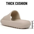 thumbnail image 6 of Litfun Cloud Slide Sandals for Women Men Summer Shower Shoes Soft Pillow Slippers Arch Support Beach Slides, Sand, 6 of 8