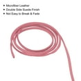 thumbnail image 4 of Uxcell 49.21 Yards 2.6mm Flat Leather Cord Suede String for DIY Crafts, Dark Pink 1 Roll, 4 of 6