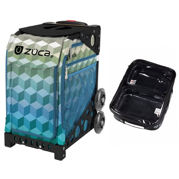 Zuca 18" Sport Bag - Cubizm with 1 Large and 2 Mini Utility Pouch (Black Frame)