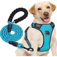 thumbnail image 1 of Azul - Arnés antitirones para perros medianos y grandes, tejido Oxford reflectante ajustable para un fácil control, incluye una correa resistente de regalo (tamaño pequeño, apto para perros de 4 a 7 a, 1 of 5