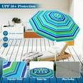 thumbnail image 6 of Gymax 6.5 FT Beach Umbrella for Sand Heavy-Duty Sunshade Parasol w/ Sand Anchor, 6 of 10