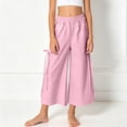 thumbnail image 2 of Girls Sweatpants Joggers Sweat Pants High Waisted Casual Pants with Drawstring 6-12 Months 12-24 Months 2t 3t 4t 5t 6t 7t 8t 9t Children(Pink,15-16 Years), 2 of 5