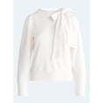thumbnail image 5 of Free Assembly Women's and Women's Plus Bow Neck Sueded Terry Sweatshirt, Sizes XS-4X, 5 of 6