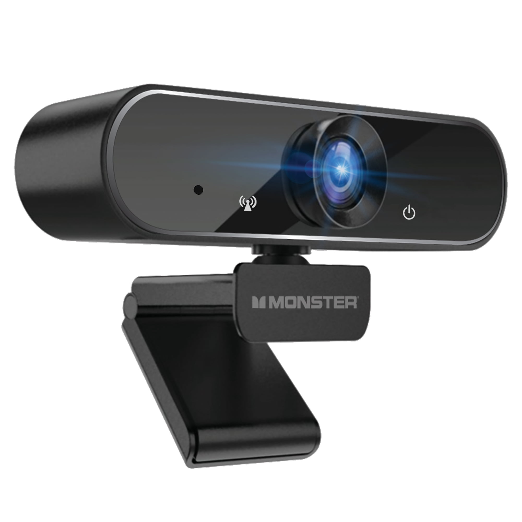 Monster 080P HD Insight Pro Premium Black Webcam, Auto Focus, 2 MP