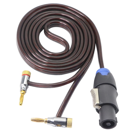 Cable de altavoz XMSJSIY Speakon macho a banana de 2 m, calibre 14