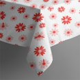 thumbnail image 5 of Pioneer Flower Floral Print Pattern Square Tablecloth, Waterproof Wipeable Spillproof Washable Table Cover for Home Kitchen Party and Daily Decor 60"x60", 5 of 6