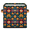 Multicolor 1, variant on CURLYOOT African Ethnic Cube Storage Bin 11 Inch Fabric Storage Cube for Shelves Decorative Foldable Basket with Leather Handle for Closet Shelves Organizer