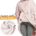 thumbnail image 4 of Catalonia Oversized Blanket Hoodie Sweatshirt, Wearable Fleece Pullover, Gift for Adults Men Women Wife Girlfriend, 4 of 7