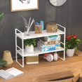 thumbnail image 3 of Expandable Cabinet Shelf Organizer - 16.54"-27.17" Adjustable Length, 8.07" Height, 9.84" Depth, 3PCS, 3 of 6