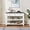 White, variant on Softa Retro Design Console Table with Two Open Shelves, Pine Solid Wood Frame and Legs for Living Room, Navy Blue