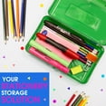 thumbnail image 6 of Bazic Products 842 Clasp Pencil Case, 8" X 4.75" X 2.5", Randomly Assorted Color, 6 of 8