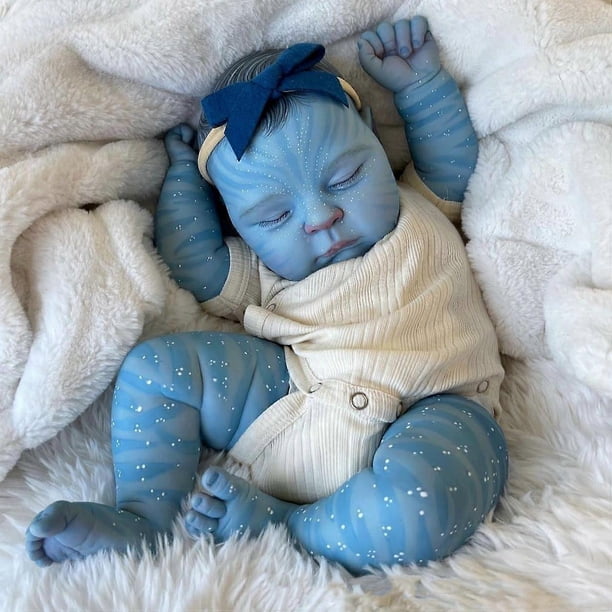 Avatar Baby Dolls 20 Inch Soft Vinyl Realistic born Sleeping Baby Girl Doll Toy Accessories Gift Set for Kids Age 3