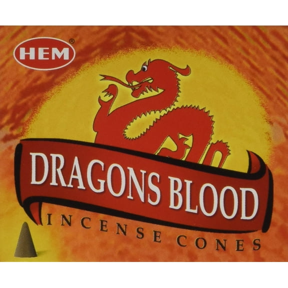 Dragon's Blood - Case of 12 Boxes, 10 Cones Each - HEM Incense From India