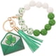 thumbnail image 5 of Pulsera llavero con cuentas y borla de trébol para el Día de San Patricio, 5 of 6