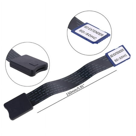 Image of Techinal SD card male to TF micro SD FeMale Flexible Memory Card Extension cable reader