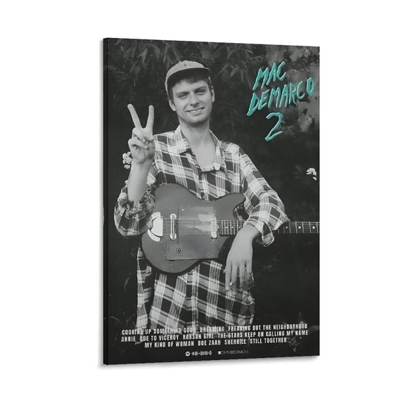 Mac Demarco 2 Poster 6 Canvas Wall Art Prints Poster Gifts Photo Picture Painting Posters Room Decor Home Decorative 24x36inch(60x90cm)