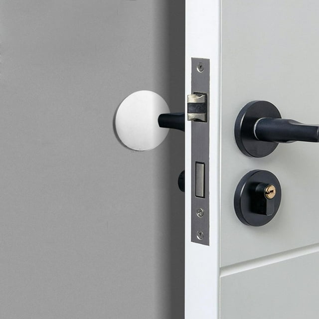 Collision Mat Behind The Smart Lock Door Door Block Door Handle Wall Stickers Family Sticker Tiles for Kitchen Wall Sticker Wall Tiles Home Decals for Wall for Living Room Wall Decals Verses