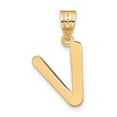 thumbnail image 3 of Diamond2Deal 14K Pendentif Initiale Lettre V en Or Jaune pour Femmes, 3 of 6