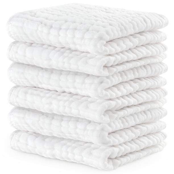 Toallas Comfy Cubs Pañitos de Muselina para Bebé de 6 Capas 25x25 cm