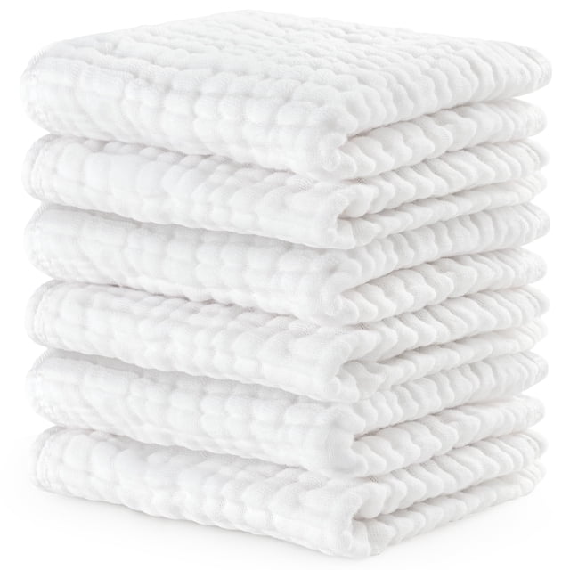 Toallas Comfy Cubs Pañitos de Muselina para Bebé de 6 Capas 25x25 cm