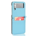 thumbnail image 6 of TECH CIRCLE for Samsung Galaxy Z Flip3 5G 2021 Case,Premium Lychee Texture PU Leather Wallet Case with Card Slot Shockproof Slim Fit Protective Phone Case,Skyblue, 6 of 7