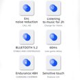 thumbnail image 3 of Auriculares True Wireless Headphone Compatible con Bluetooth 5.2 Pantalla digital con micrófono, 3 of 7