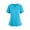 Blue B, variant on Scrubs for Women Lightweight Solid Color V-Neck Short Sleeve Scrub Tops Uniform Workout Regular Fit Clothes