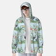 thumbnail image 2 of Kdxio Chinoiserie Floral Palm Tree Print Women Men Sun Protection UPF 50+ Jackets Zip Up Long Sleeve Hoodie Hiking Lightweight with Pockets, 2 of 7