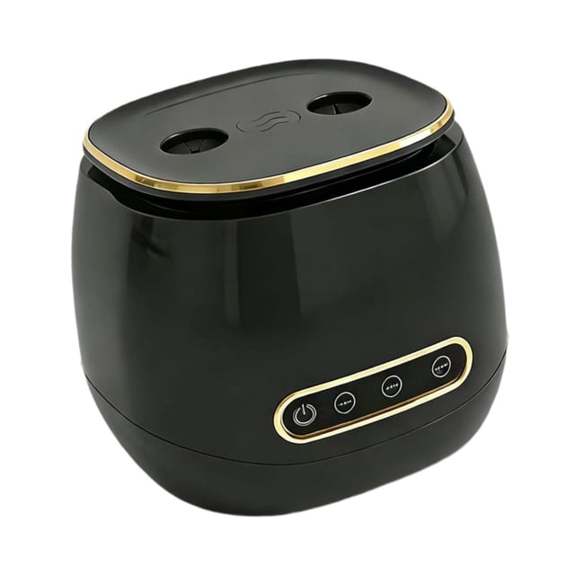 Limpiador ultrasónico portátil con 3 modos, fácil de usar, limpiador dental para limpieza. Negro