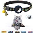 thumbnail image 1 of Collar para gato (S, azul oscuro), collar para gato con cascabel, collar para gato con etiqueta de aire, soporte impermeable para etiqueta de aire, hebilla de seguridad, collar para gato antiestrangul, 1 of 5