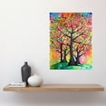 thumbnail image 2 of Vibrant Blossoming Trees In Spring Modern Folk Art Watercolour Painting Large Wall Art Poster Print Thick Paper 18X24 Inch, 2 of 5