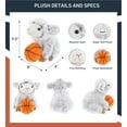 thumbnail image 2 of DolliBu Squat Sheep Stuffed Animal with Basketball Plush - Soft Plush Huggable Sheep, Adorable Playtime Plush Toy, Cute Farm Life Gift, Basketball Plush Doll Animal Toy for Kids, Adults - 9.5 Inch, 2 of 6