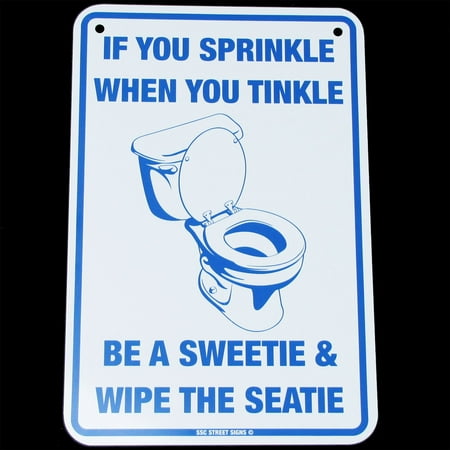 Bathroom Sign At Walmart if you sprinkle when you tinkle/pee tin bathroom sign funny home Bathroom Sign At Walmart if you sprinkle when you tinkle/pee tin bathroom sign funny home