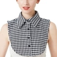thumbnail image 1 of SUTENGDA Faux Col Détachable Demi-Chemise Blouse Faux Col de Poupée Design à Volants pour Femmes Filles, 1 of 7