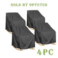 thumbnail image 1 of OPTUTUS Fundas para Sillas Mecedoras de Patio, Paquete de 4, 35 x 38 x 29 Pulgadas, Fundas Impermeables de Tela Oxford para Muebles, 1 of 6