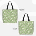 thumbnail image 3 of Hirioo Cute Frog for Tote Bag for Women, Quilted Shoulder Bag with Zipper, Large Capacity Handbags for Casual, Travel, Work, 3 of 9